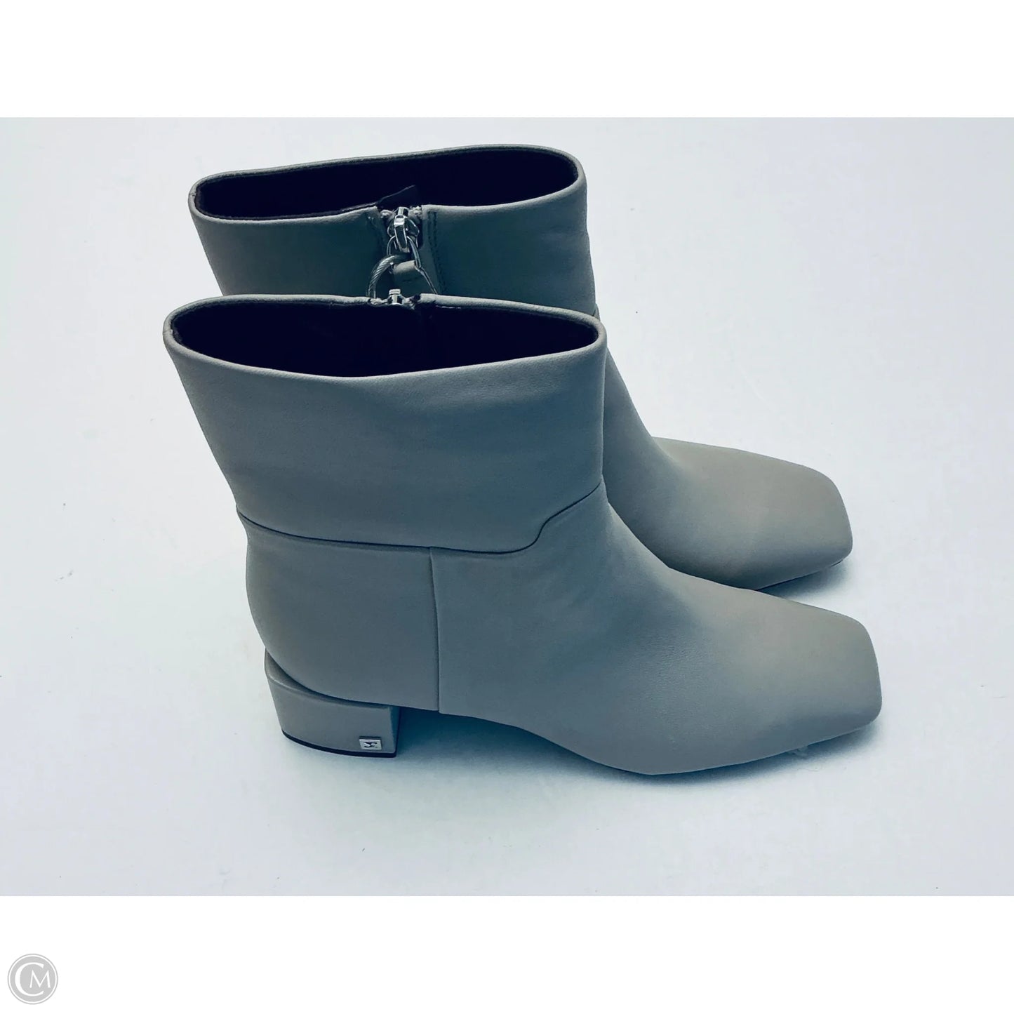 Boots Ankle Flats By Franco Sarto In Grey, Size: 10