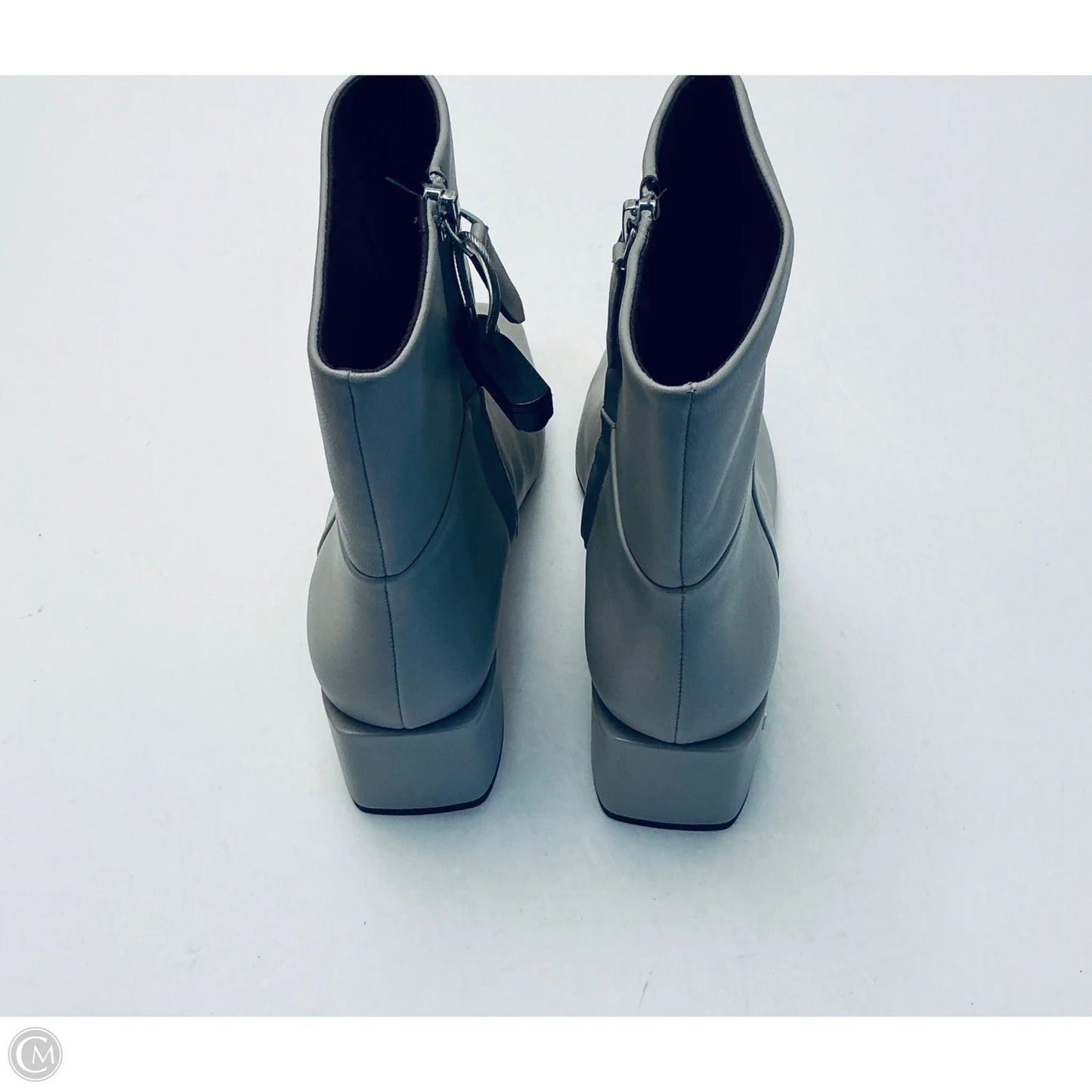 Boots Ankle Flats By Franco Sarto In Grey, Size: 10