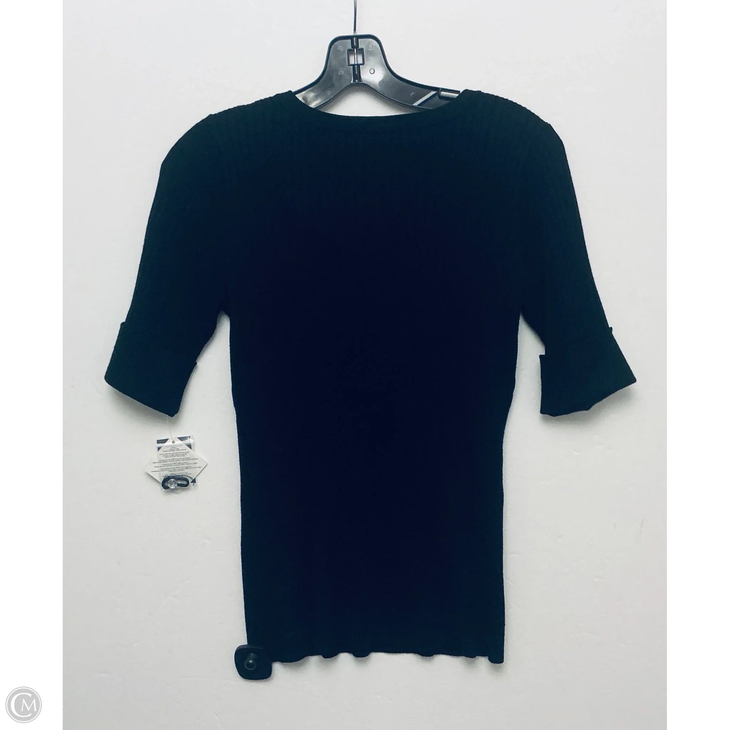 Top Short Sleeve By Inc In Black, Size: M