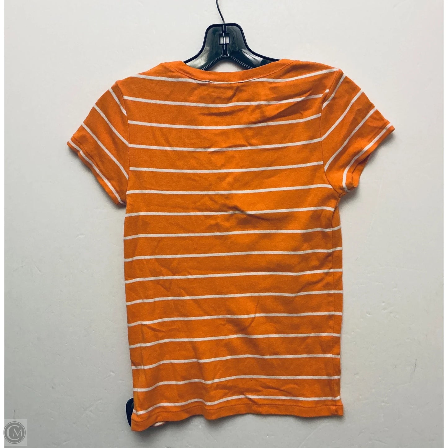 Top Short Sleeve Basic By Ralph Lauren Blue Label In Orange, Size: M