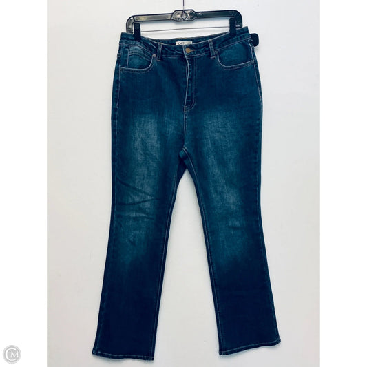 Jeans Straight By Oat In Blue Denim, Size: 10