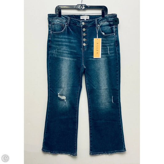 Jeans Straight By Risen In Blue Denim, Size: 26