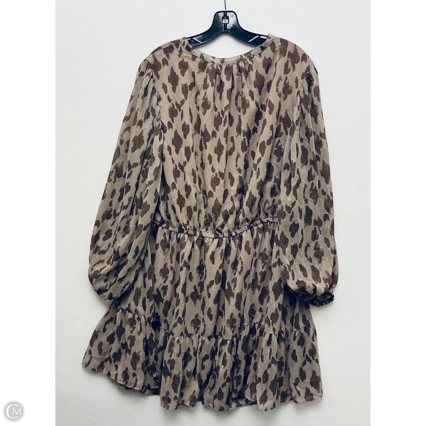 Dress Casual Short By Sugar Lips In Brown, Size: 2x