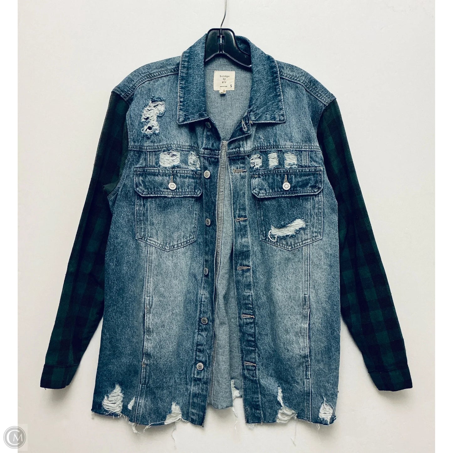 Jacket Denim By Clothes Mentor In Blue Denim, Size: S