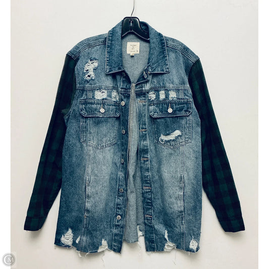 Jacket Denim By Clothes Mentor In Blue Denim, Size: S
