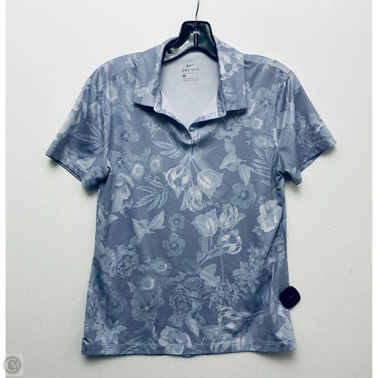 Athletic Top Short Sleeve By Nike In Purple, Size: S