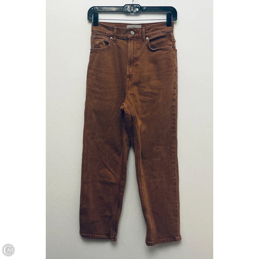 Jeans Straight By Everlane In Brown Denim, Size: 2