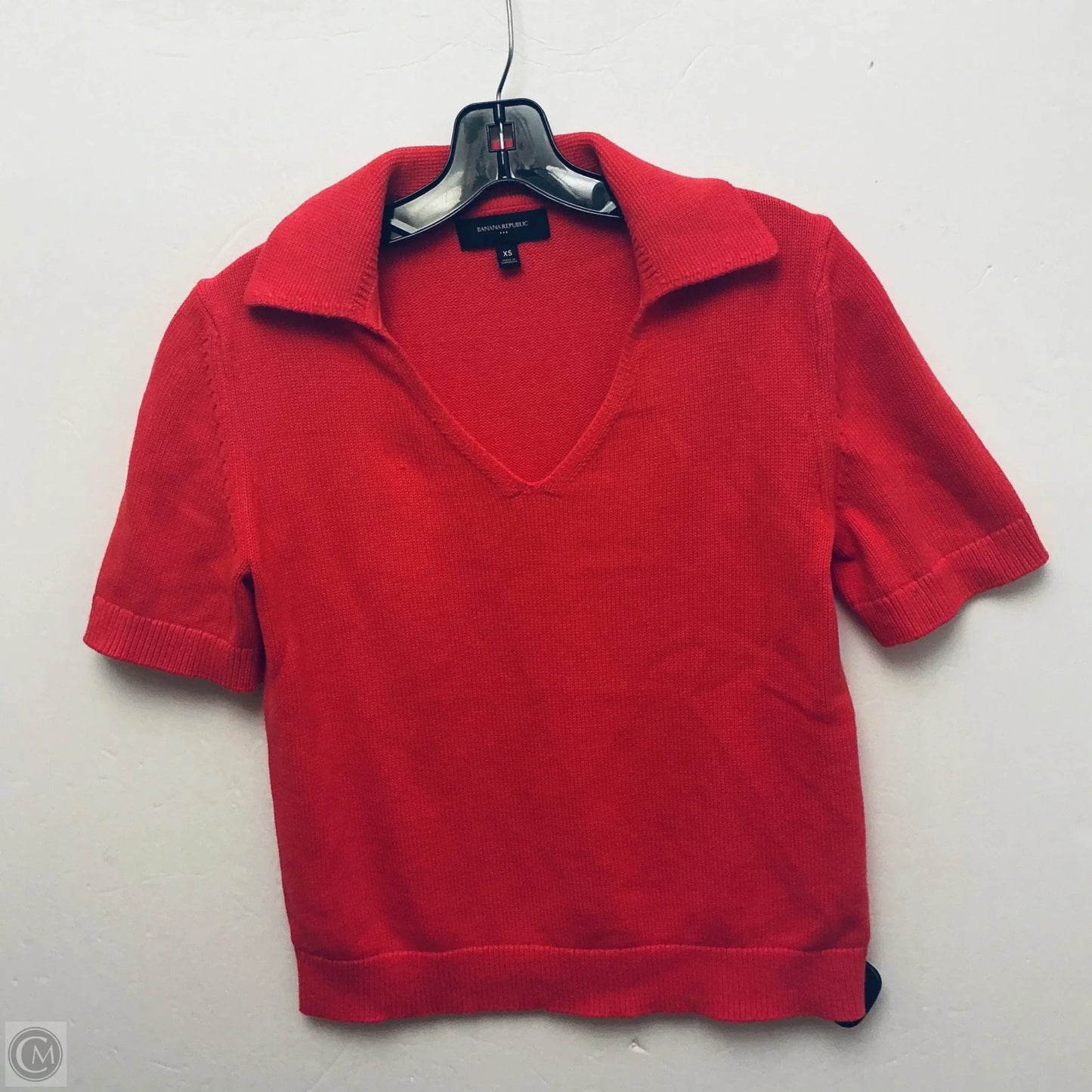 Top Short Sleeve By Banana Republic In Pink, Size: Xs