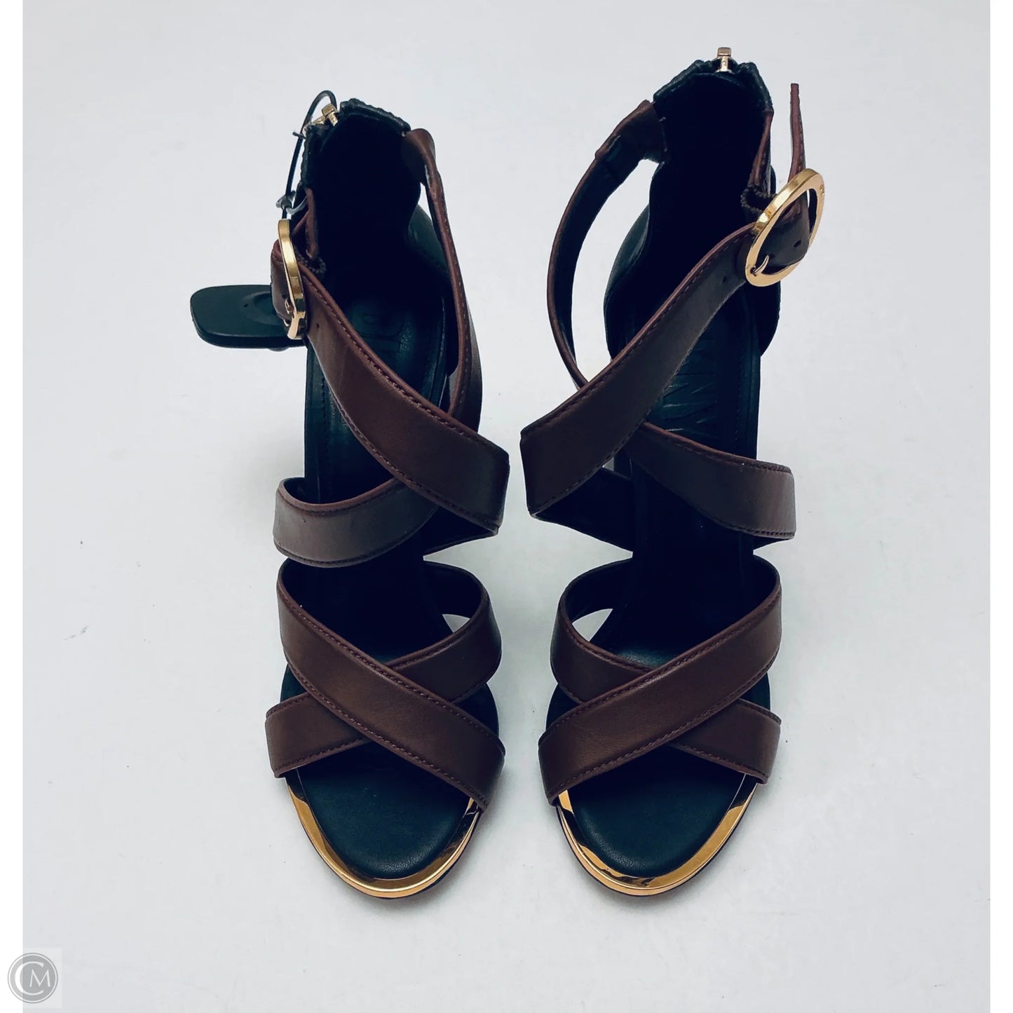 Shoes Heels Block By Dkny In Brown, Size: 7.5