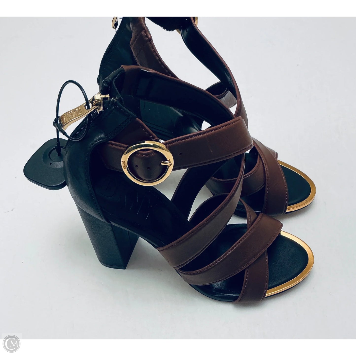 Shoes Heels Block By Dkny In Brown, Size: 7.5