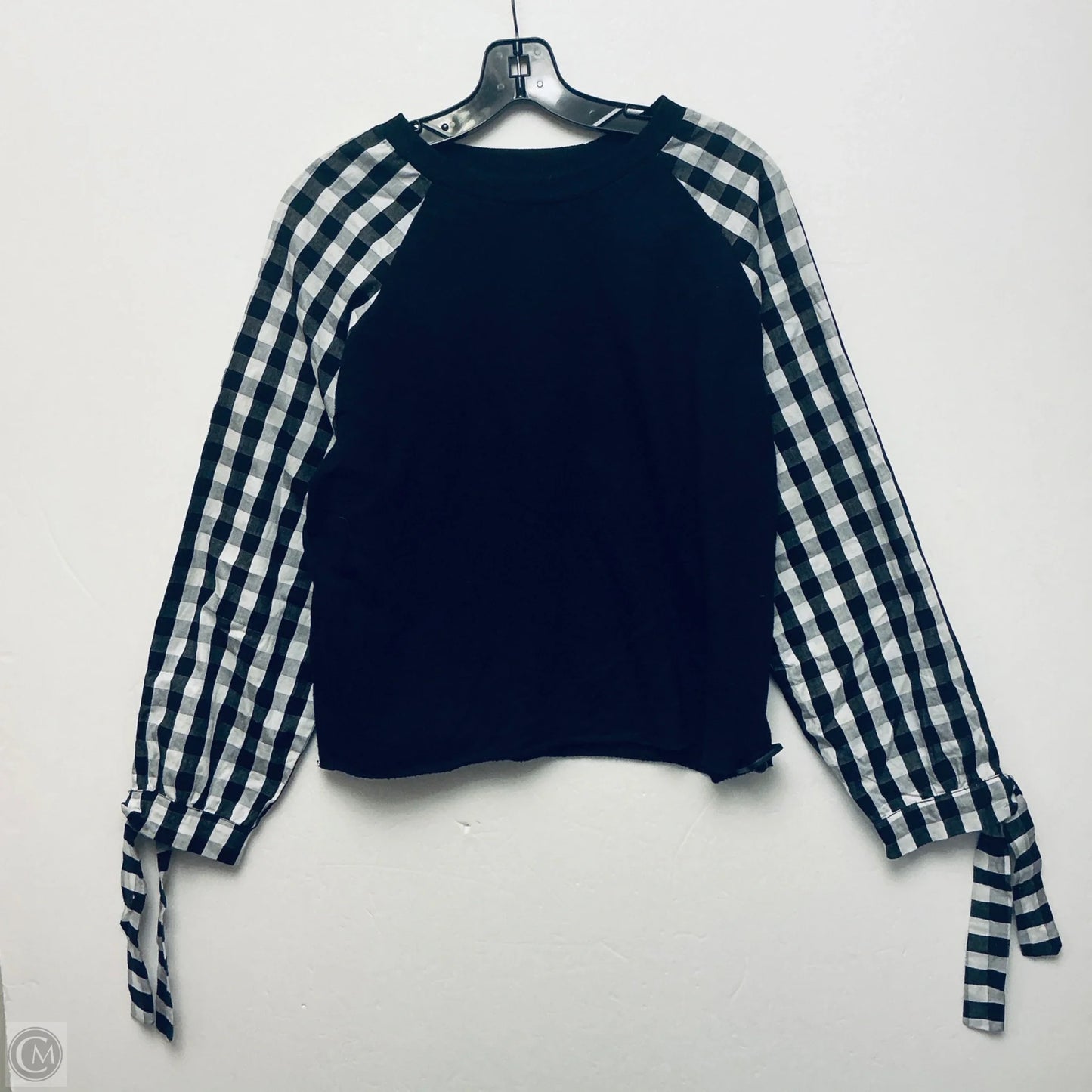 Top Long Sleeve By Caslon In Black, Size: M