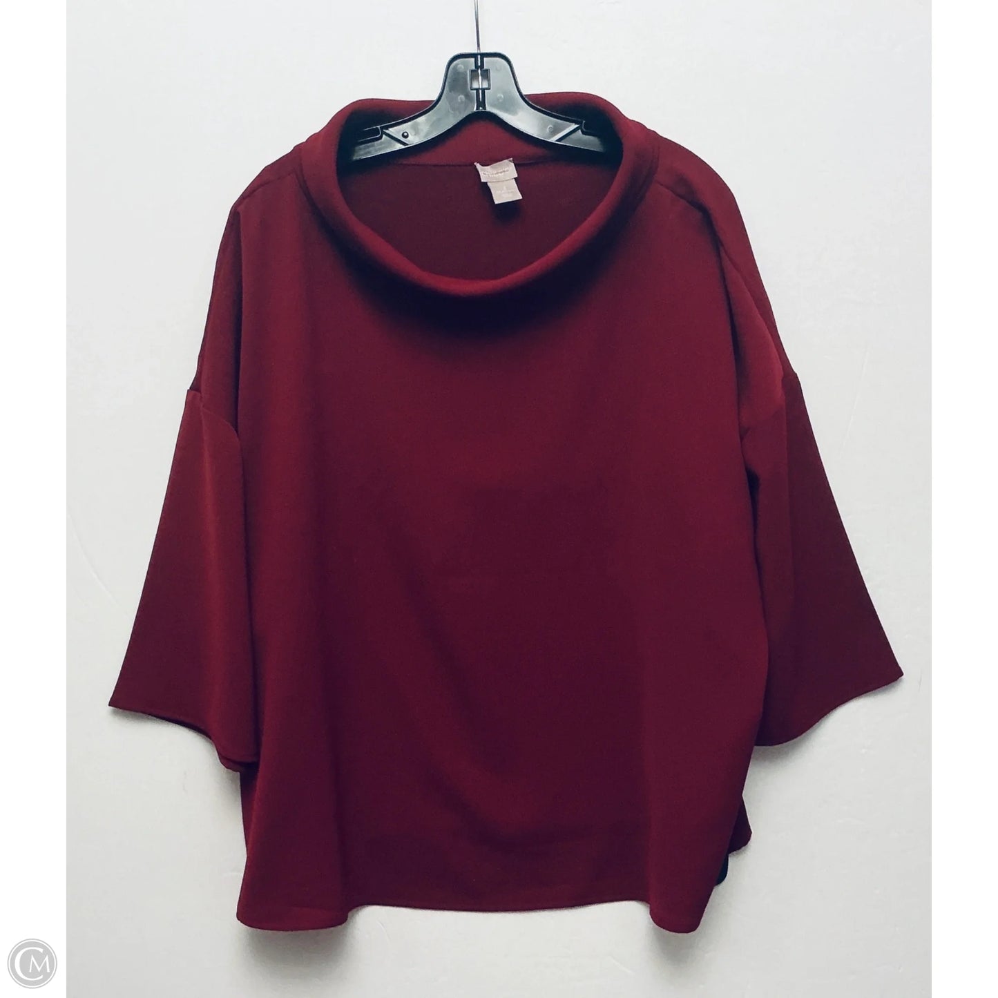 Top Short Sleeve By Chicos In Red, Size: Xl