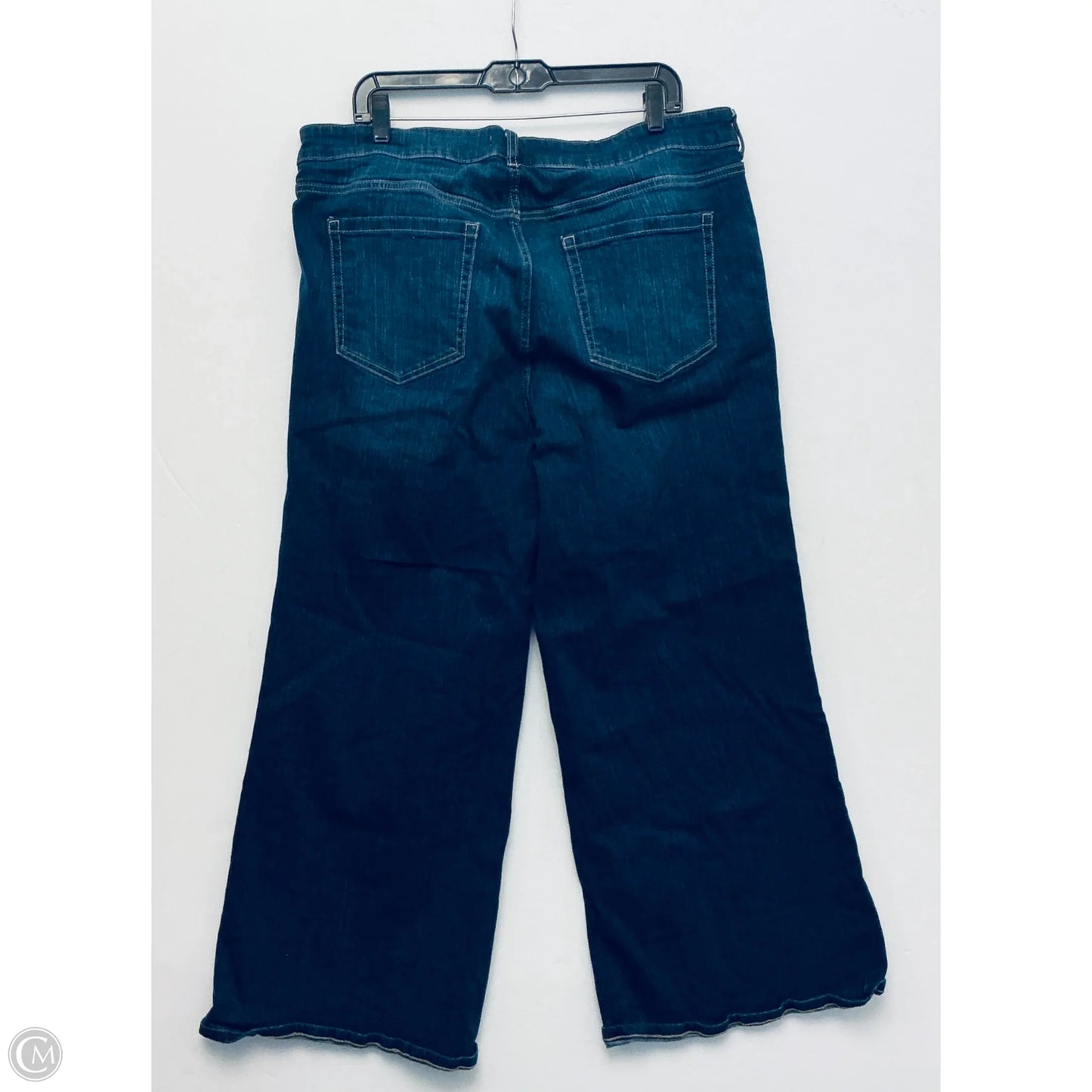 Jeans Wide Leg By Clothes Mentor In Blue Denim, Size: 16
