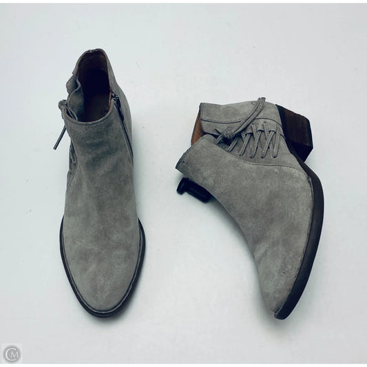 Boots Ankle Heels By Born In Grey, Size: 10