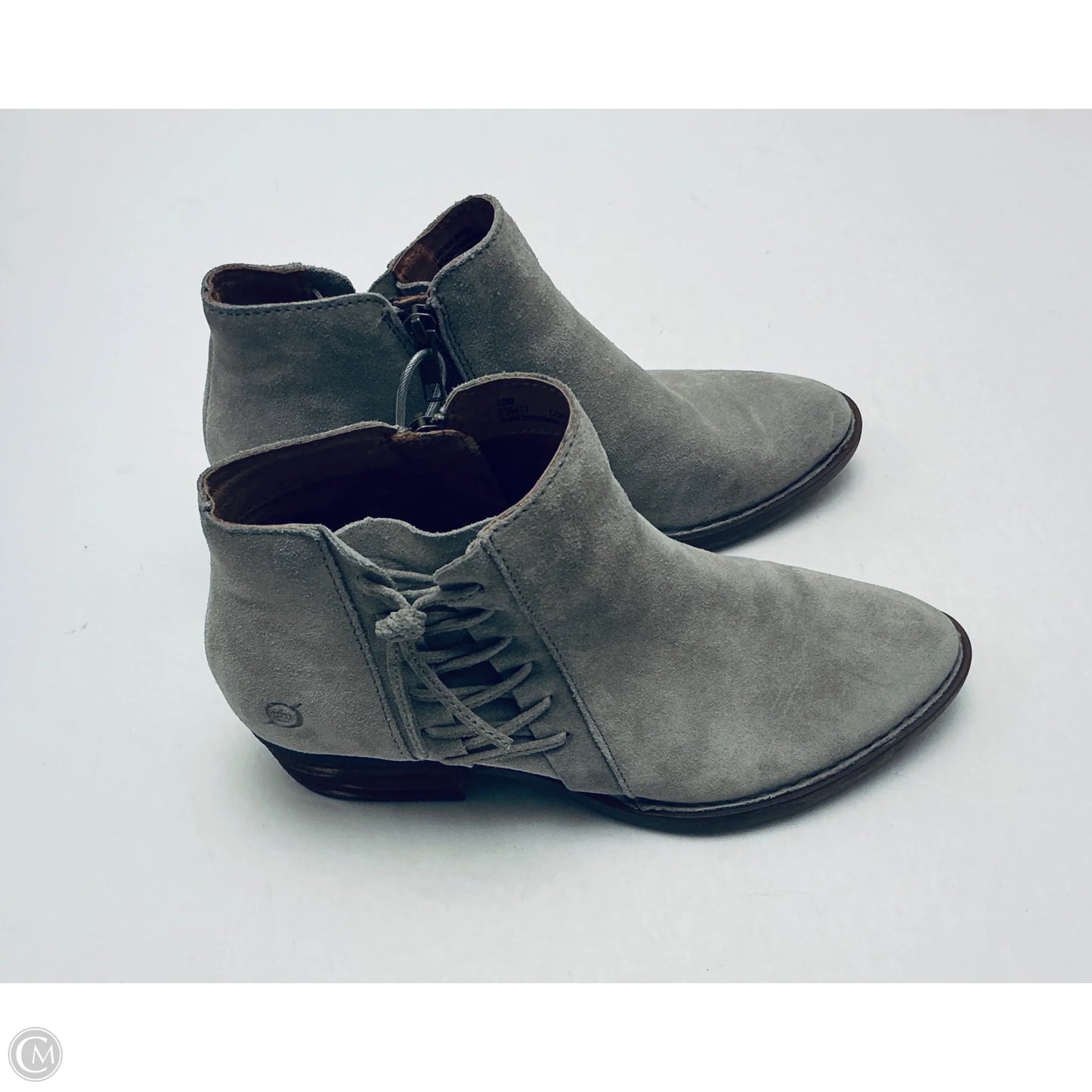 Boots Ankle Heels By Born In Grey, Size: 10