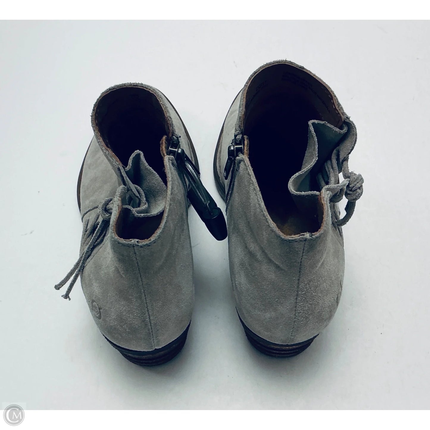 Boots Ankle Heels By Born In Grey, Size: 10