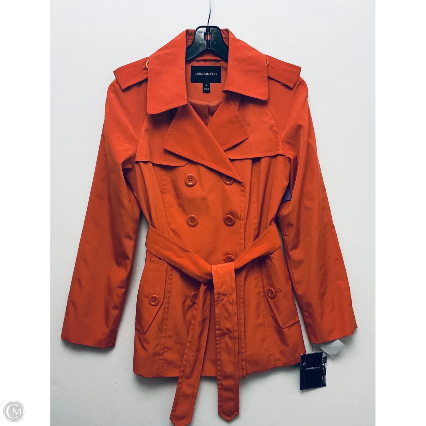 Coat Peacoat By London Fog In Orange, Size: S