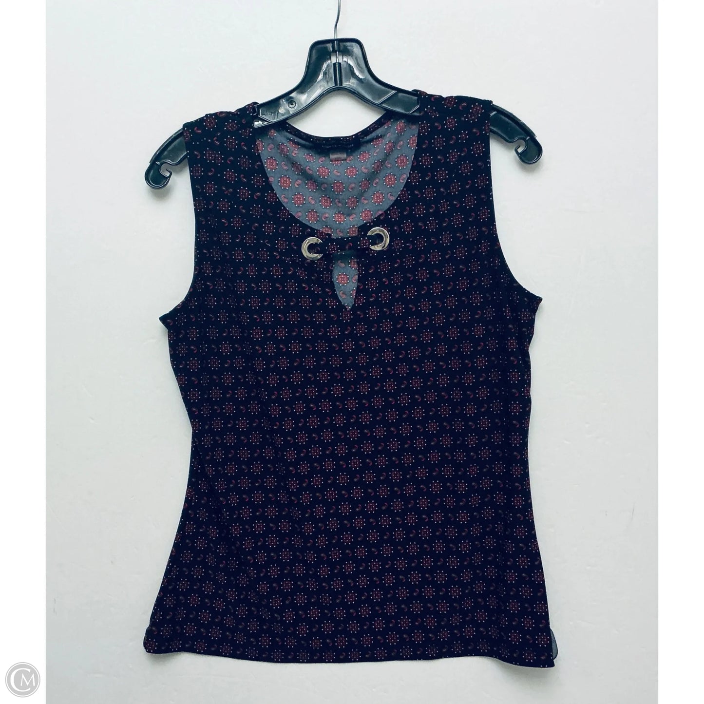 Top Sleeveless By Tommy Hilfiger In Navy, Size: L