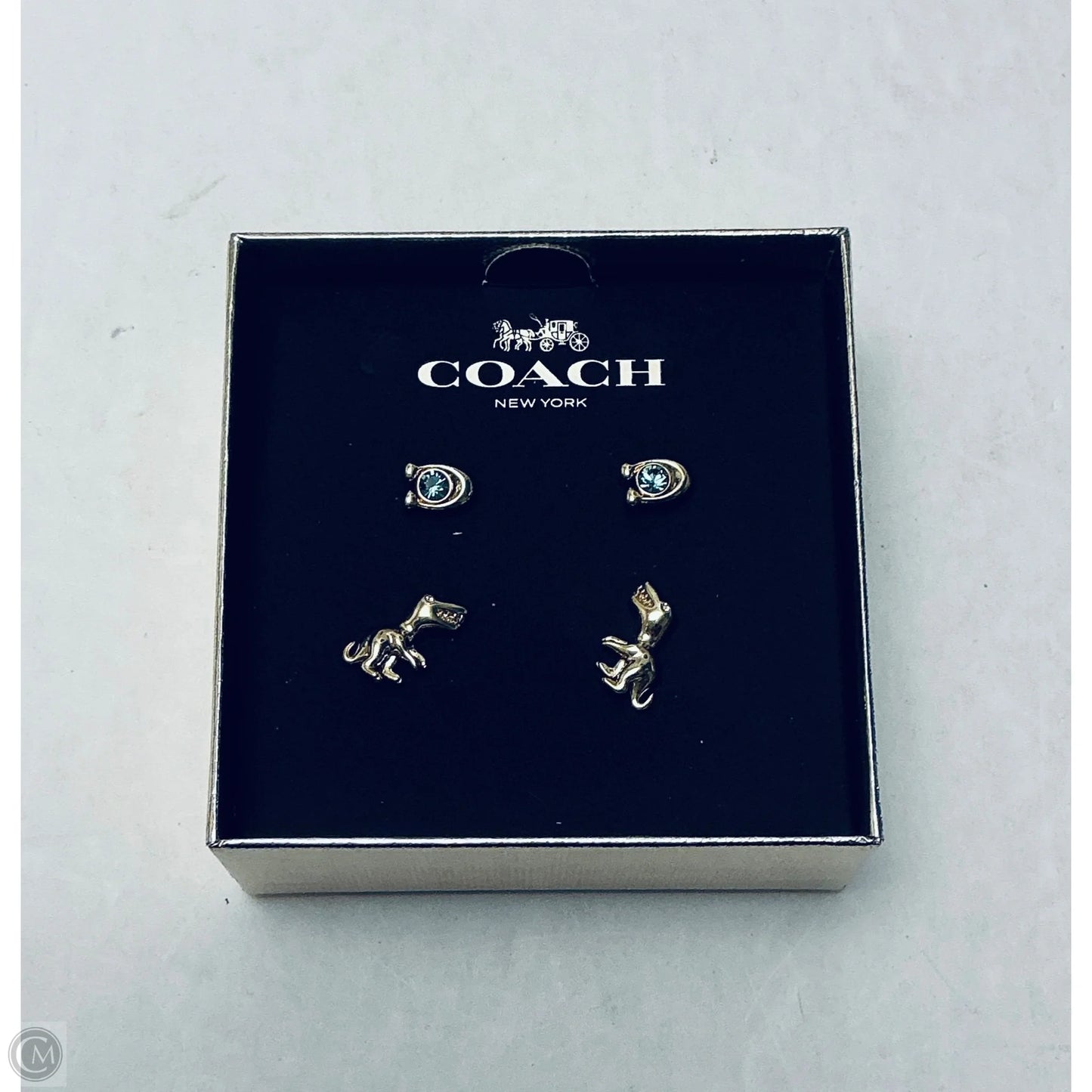 Earrings Designer By Coach, Size: 02 Piece Set