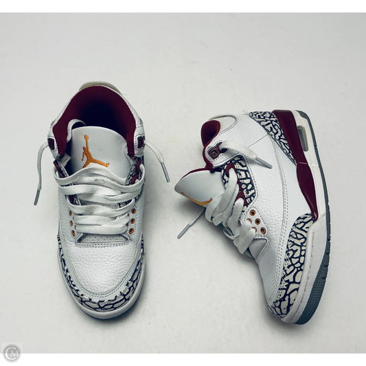 Shoes Luxury Designer By Jordan In White, Size: 5.5