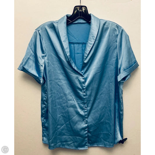Top Short Sleeve By Shein In Blue, Size: M