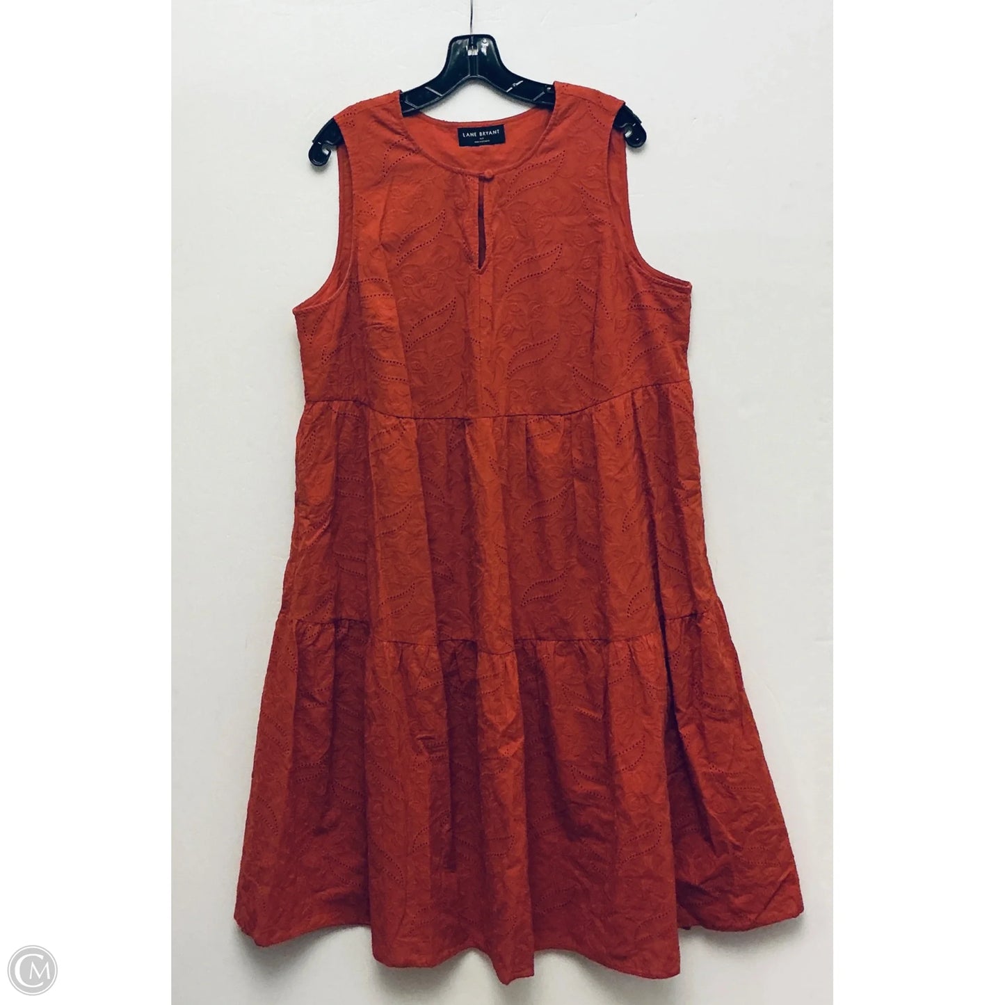 Dress Casual Midi By Lane Bryant In Orange, Size: Xl