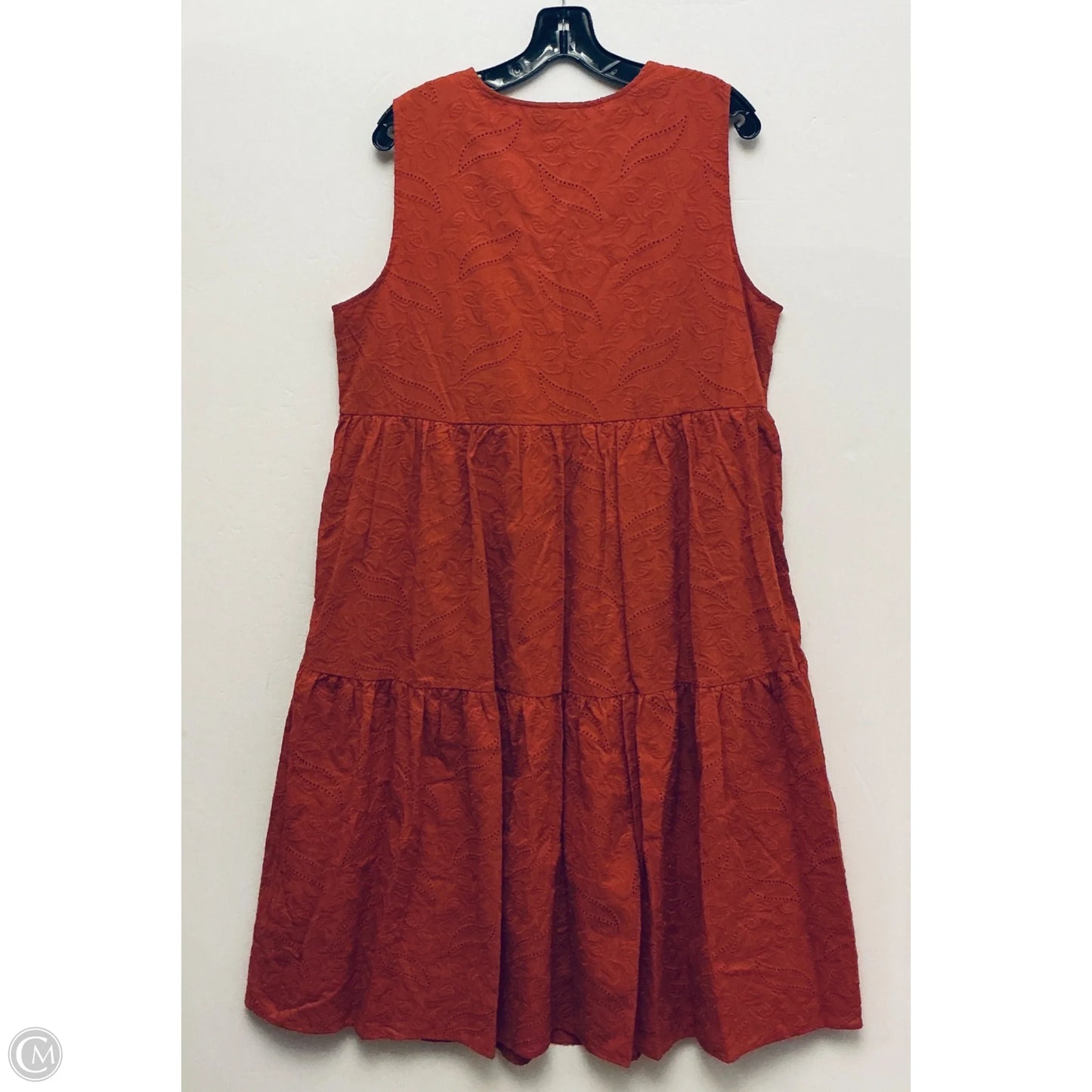 Dress Casual Midi By Lane Bryant In Orange, Size: Xl