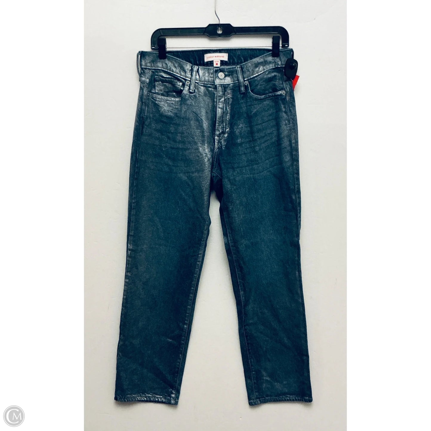 Jeans Straight By Lucky Brand In Blue Denim, Size: 8