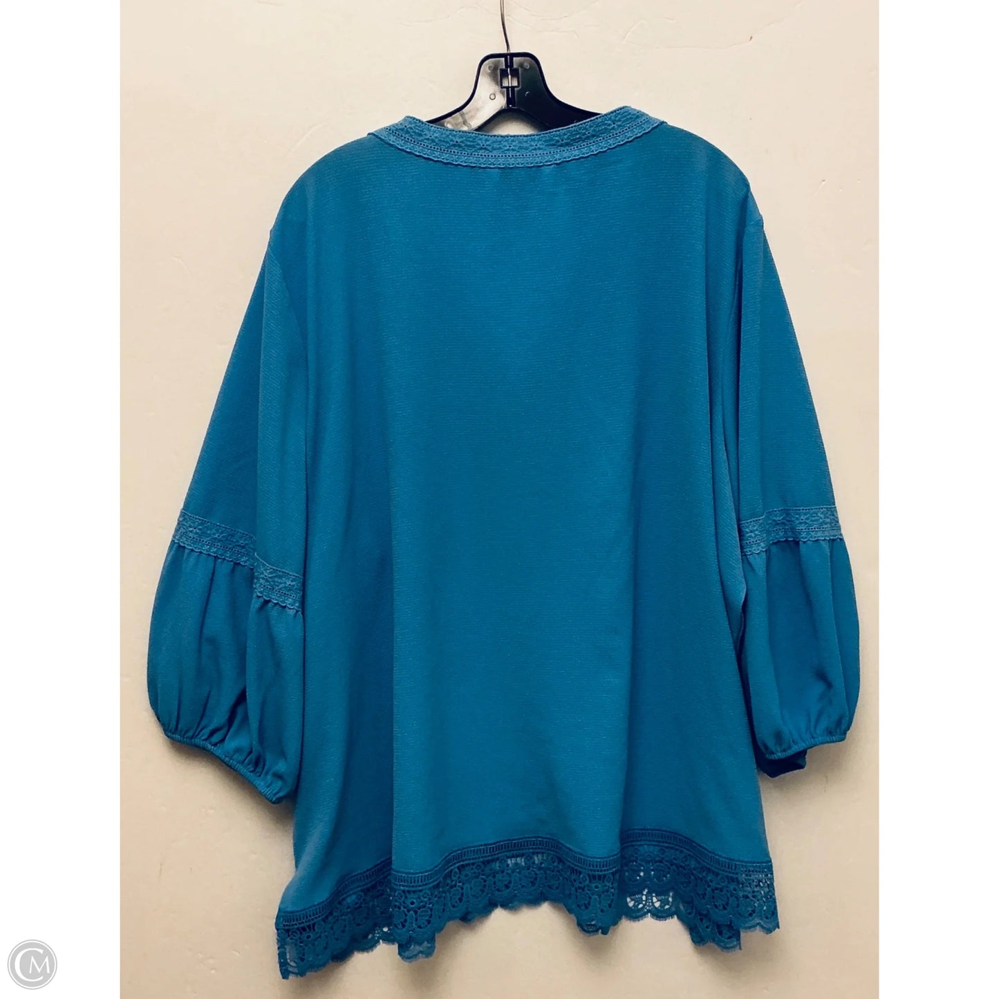 Top Long Sleeve By The Pioneer Woman In Blue, Size: 3x