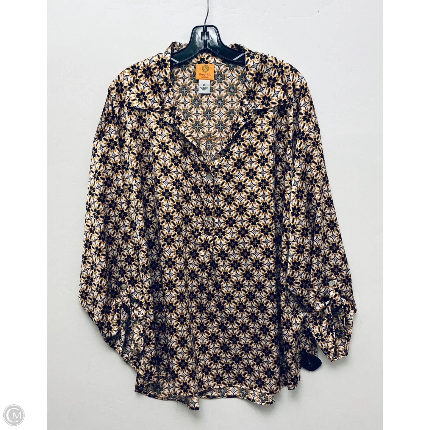 Top Long Sleeve By Ruby Rd In Yellow, Size: 3x