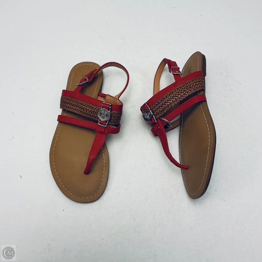 Sandals Flats By Alex Marie In Red, Size: 7