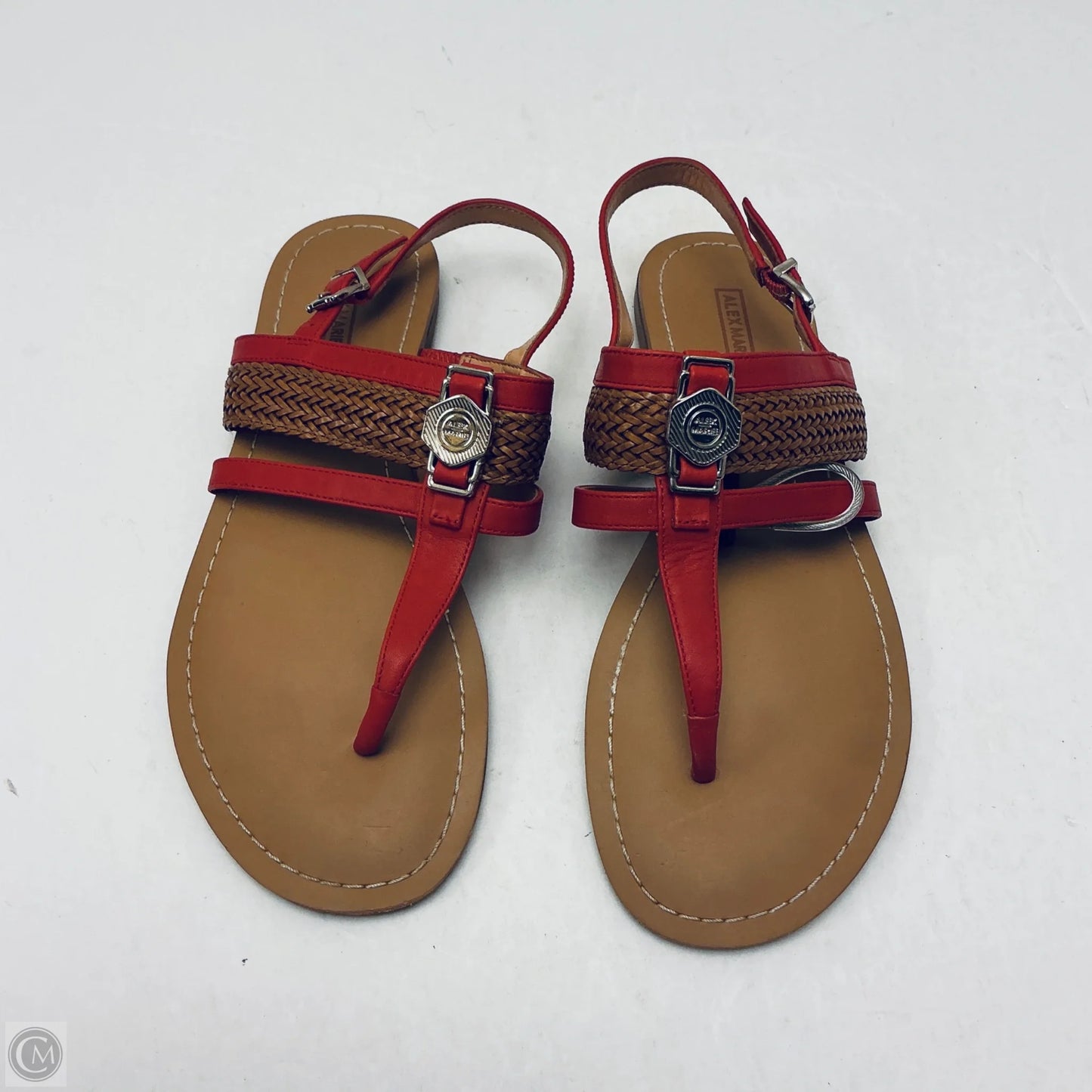 Sandals Flats By Alex Marie In Red, Size: 7