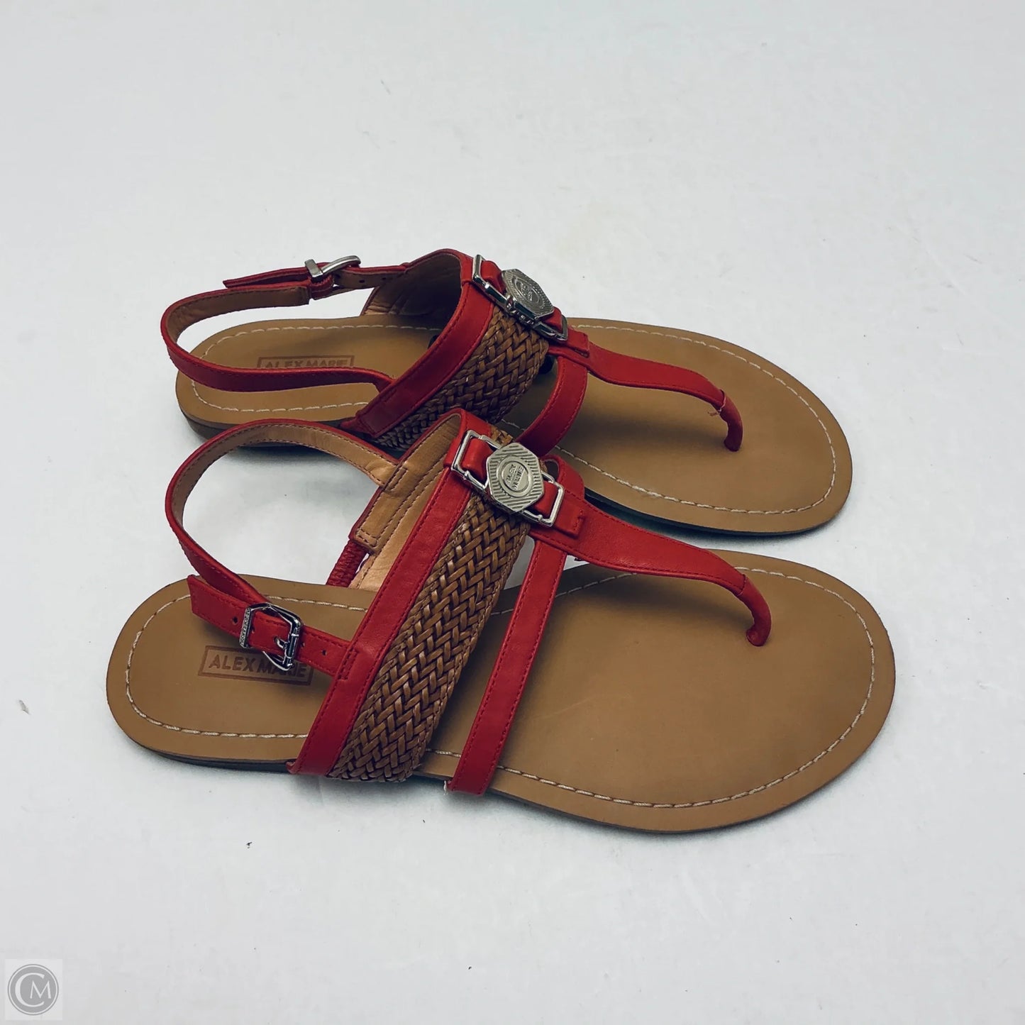 Sandals Flats By Alex Marie In Red, Size: 7