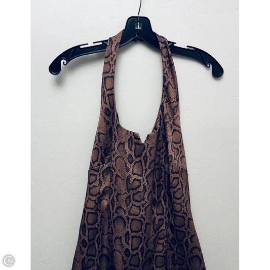 Dress Casual Short By Cdc In Snakeskin Print, Size: M