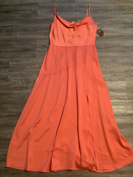 Dress Casual Midi By Taylor In Coral, Size: L