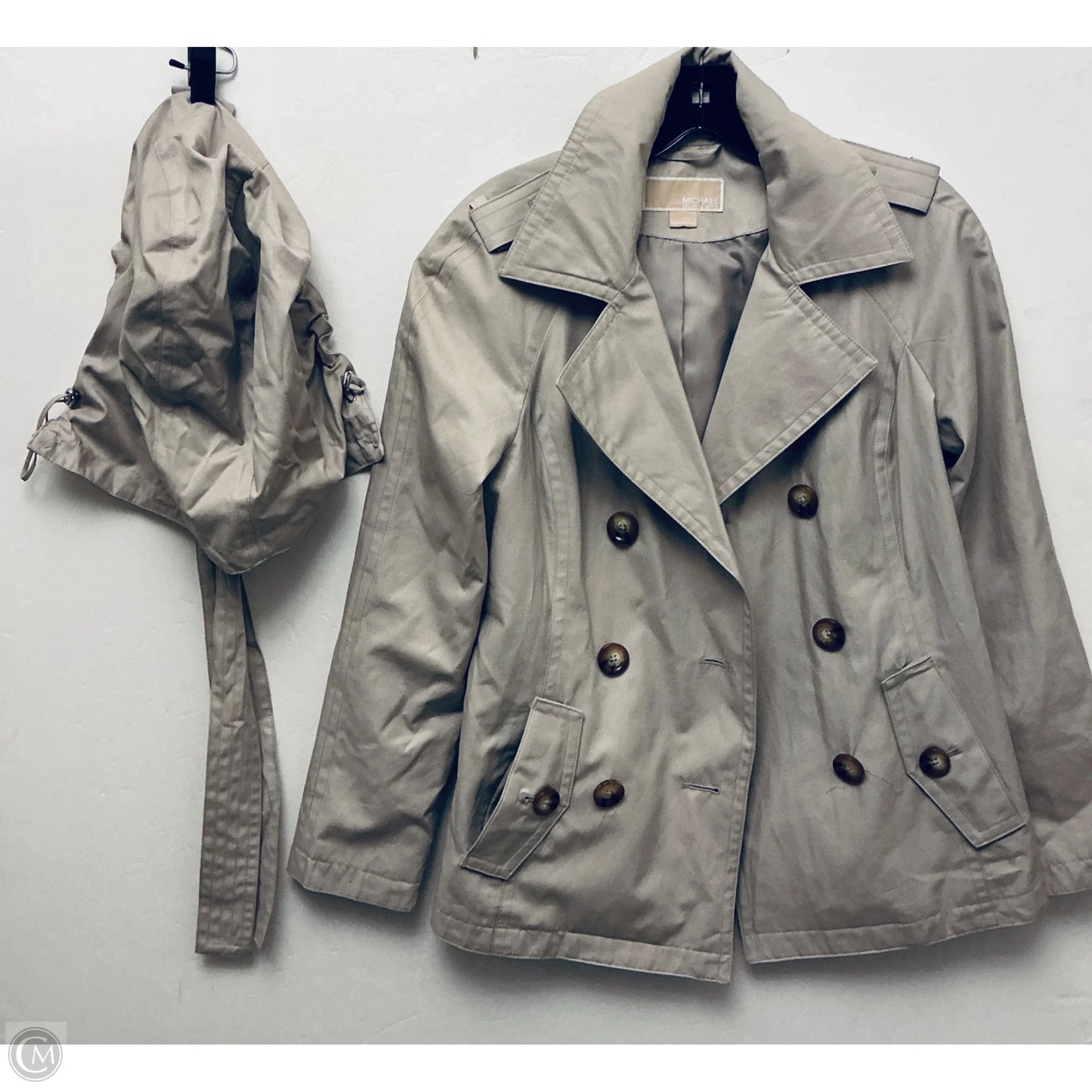 Jacket Designer By Michael Kors In Tan, Size: Xs