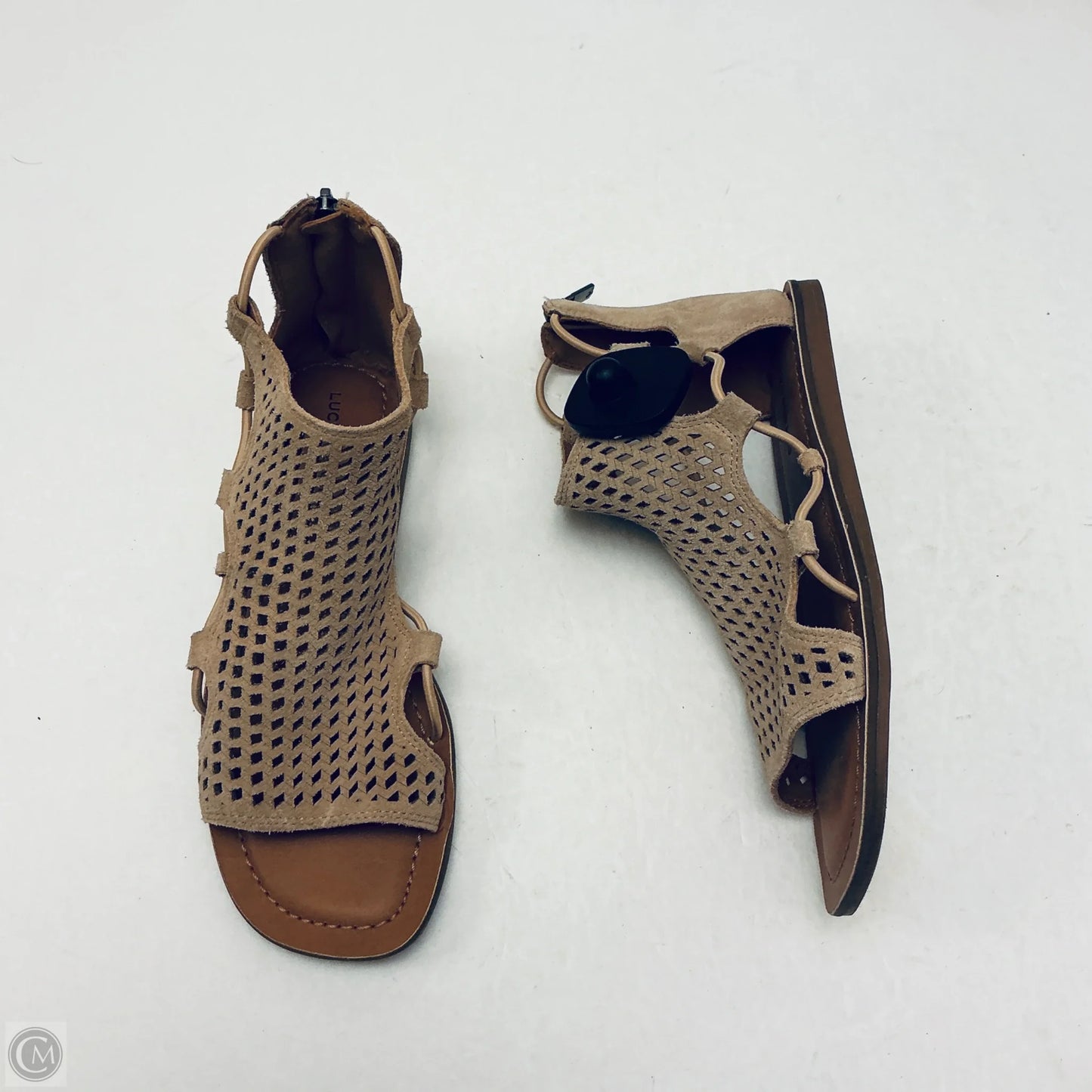 Sandals Flats By Lucky Brand In Tan, Size: 7