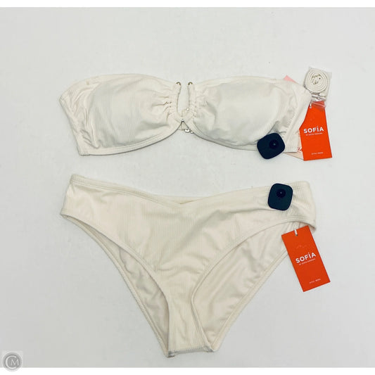 Swimsuit 2pc By Sofia By Sofia Vergara In Cream, Size: Xl