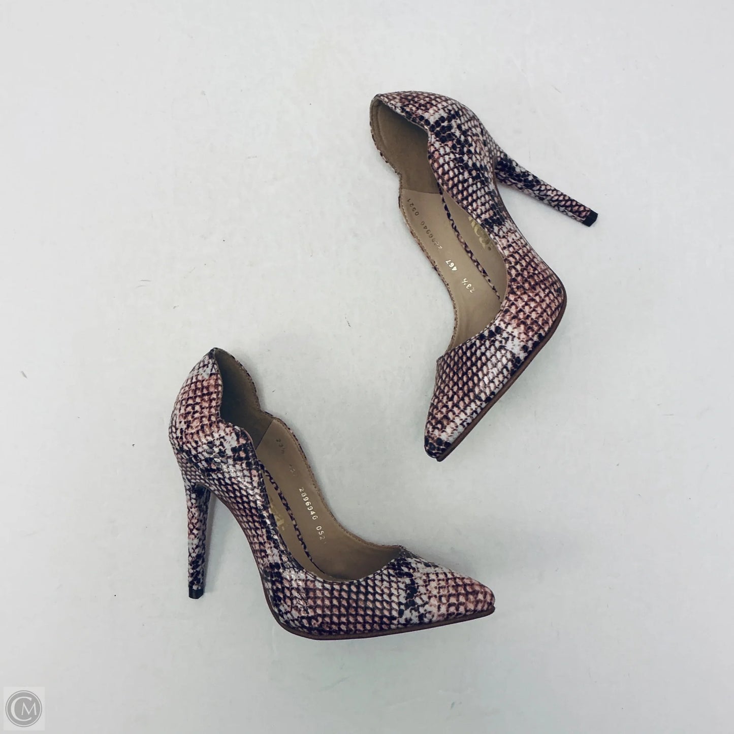Shoes Heels Stiletto By Andrea In Snakeskin Print, Size: 6.5