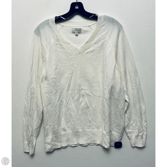 Top Long Sleeve Basic By Lucky Brand In White, Size: L
