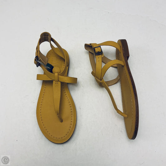 Sandals Designer By Frye In Yellow, Size: 6.5