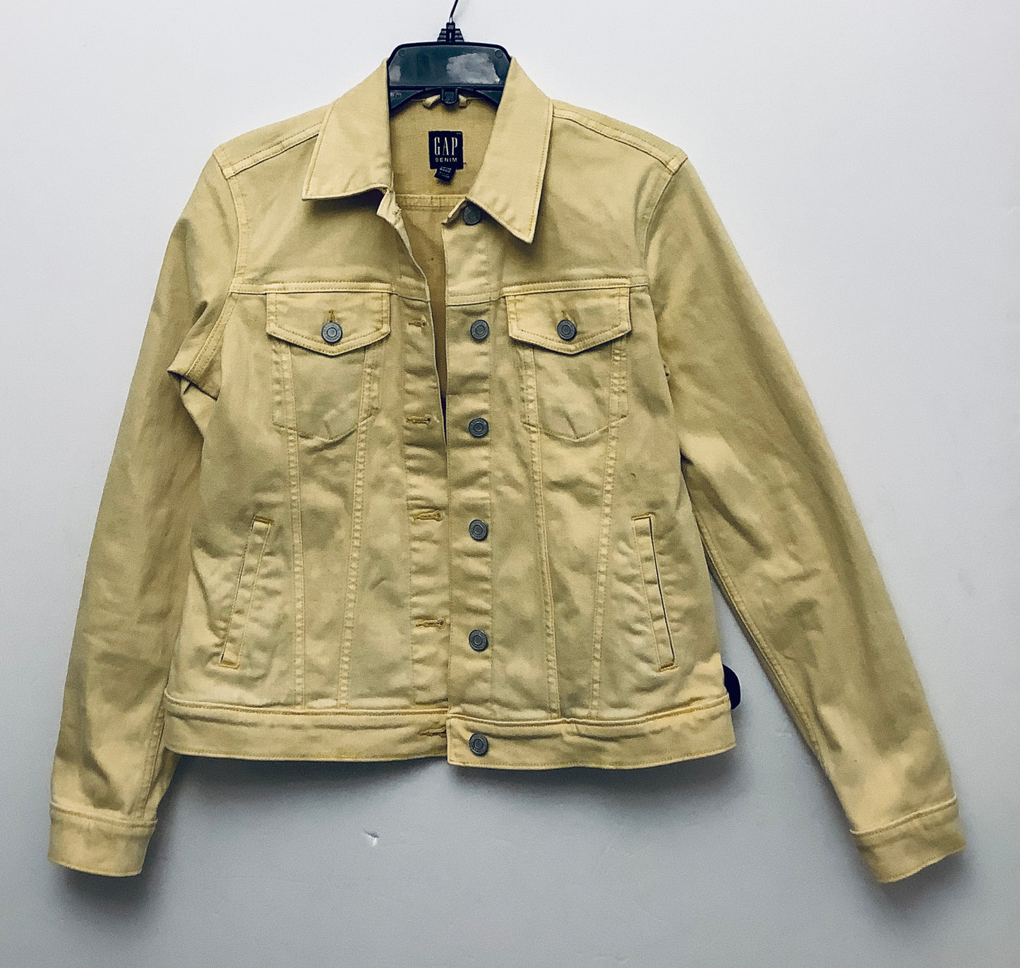 Jacket Denim By Gap In Yellow, Size: S