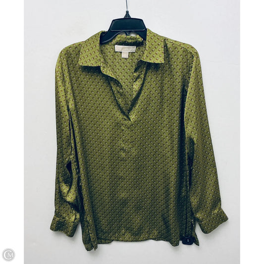 Top Long Sleeve Designer By Michael Kors In Green, Size: S