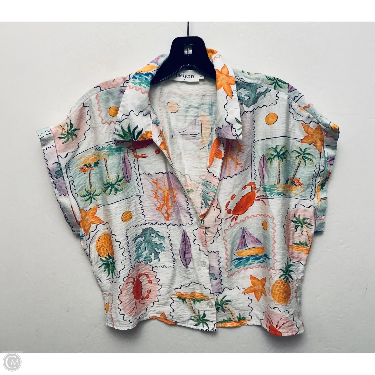 Pants Set 2pc By Clothes Mentor In Tropical Print, Size: L