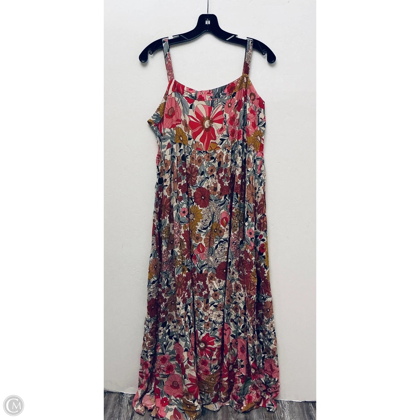 Dress Casual Maxi By Natural Life In Floral Print, Size: L
