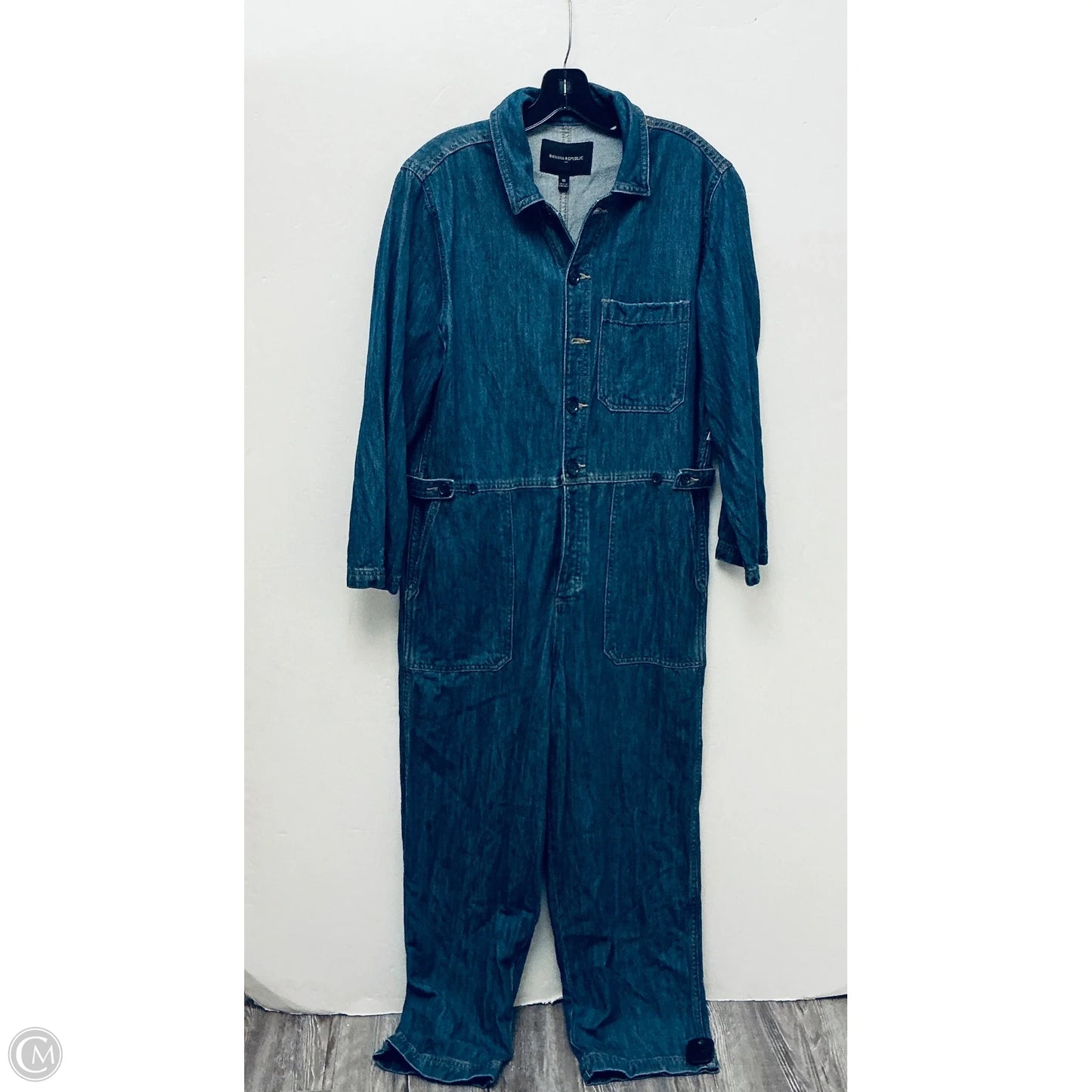 Jumpsuit By Banana Republic In Blue Denim, Size: 10