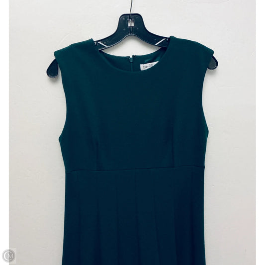 Dress Casual Maxi By Calvin Klein In Green, Size: 8