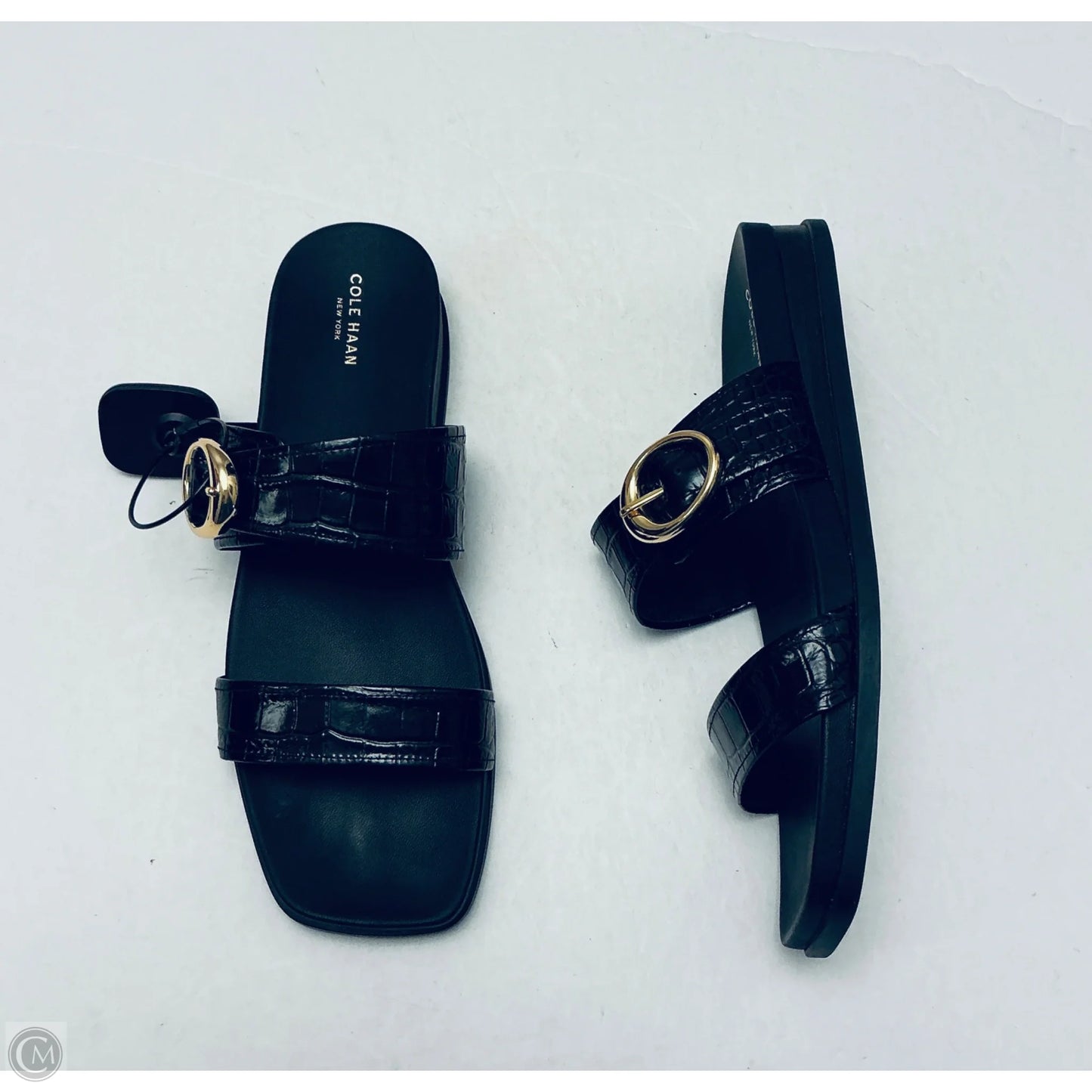 Sandals Flats By Cole-haan In Black, Size: 10
