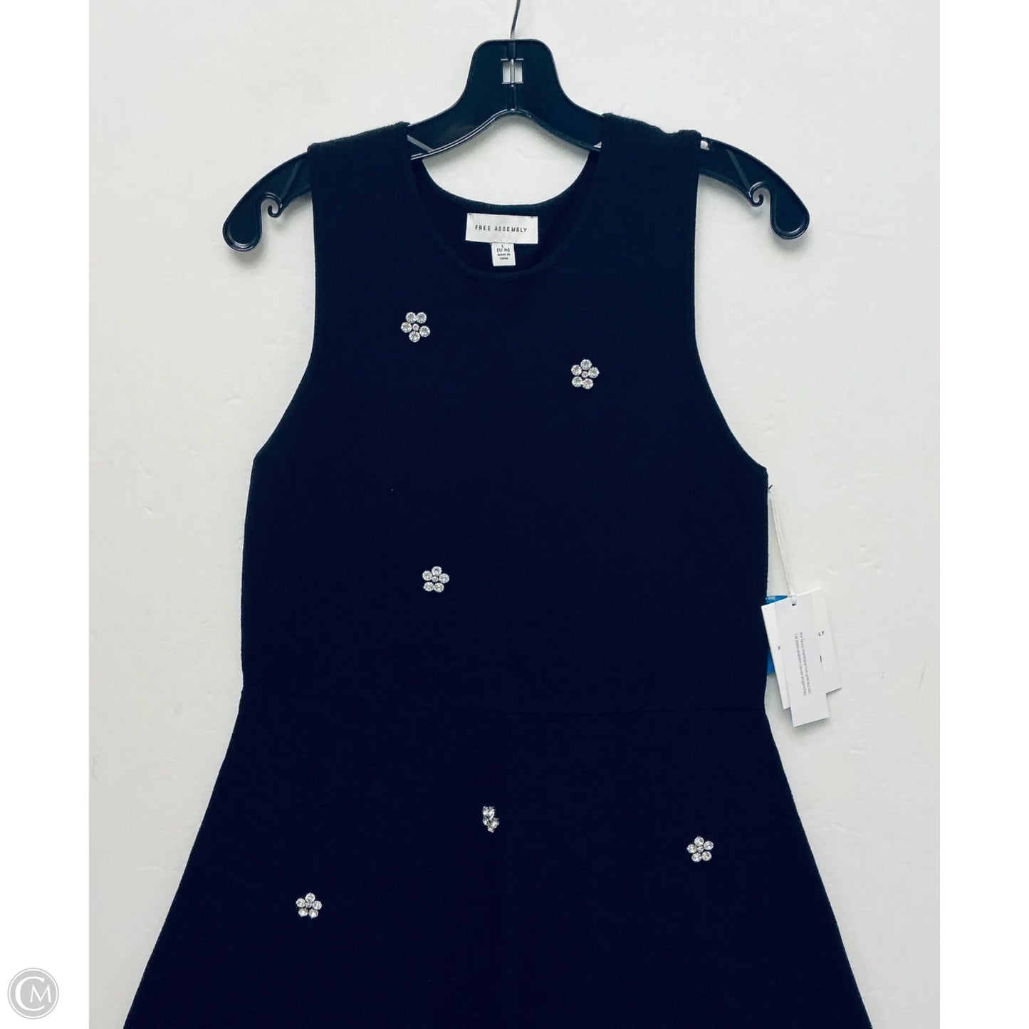 Dress Casual Midi By Free Assembly In Black, Size: L