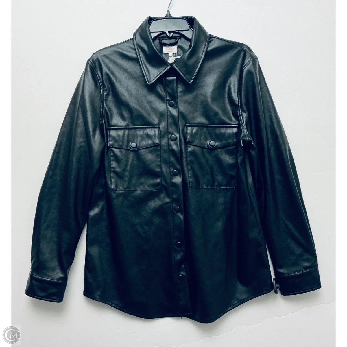 Jacket Shirt By Laundry In Black, Size: M